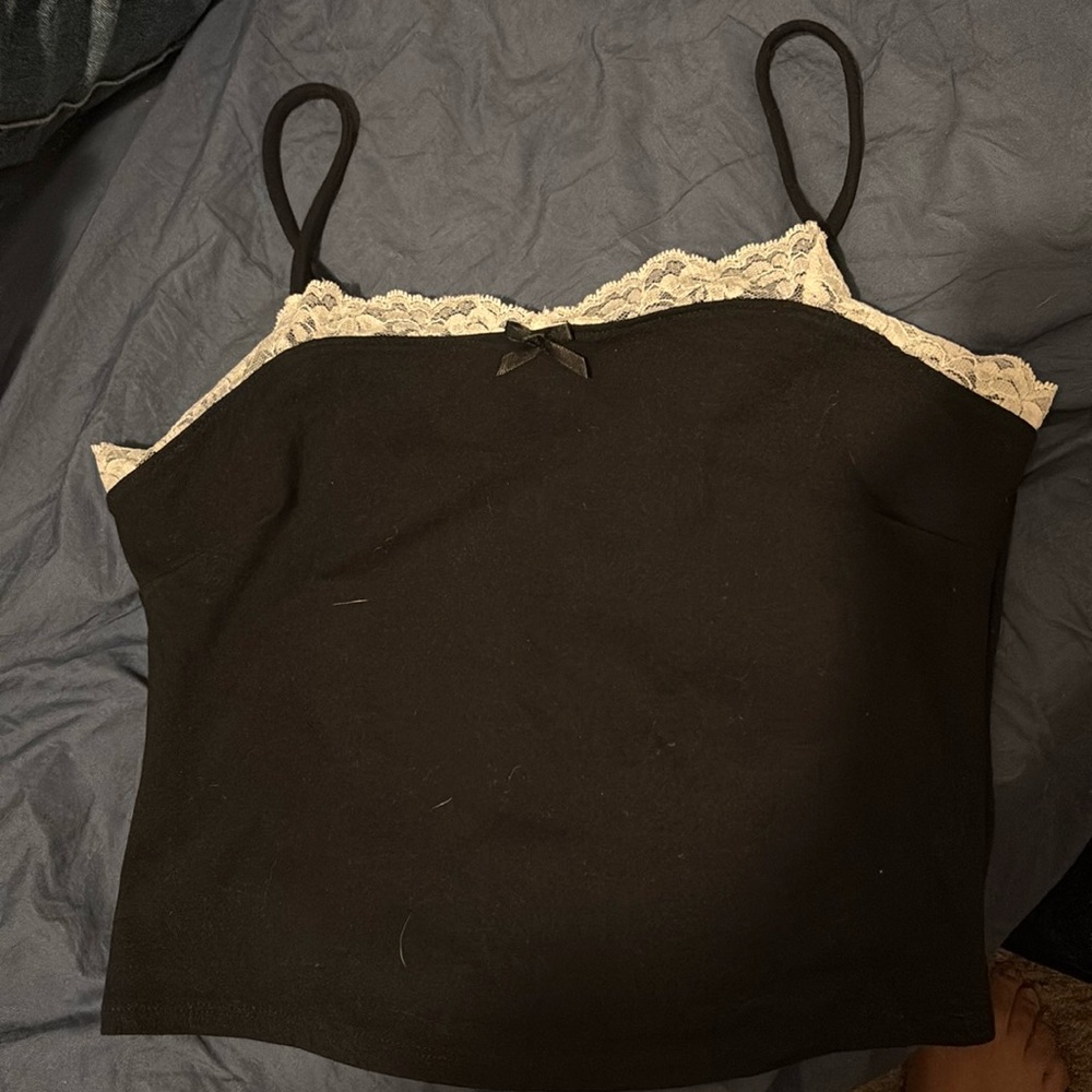 Black tank top